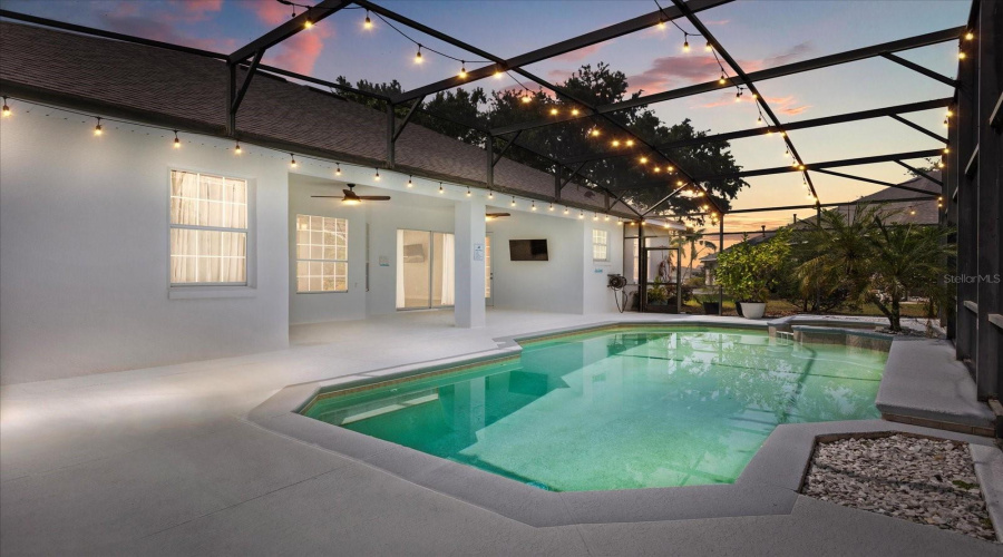 Imagine Taking A Night Time Swim Under The Lights.