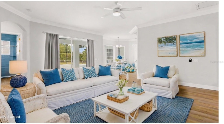 Vitrually Staged To Show Comfortable Space.