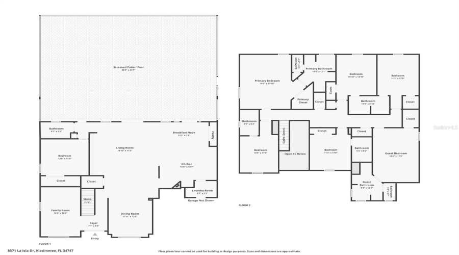 KISSIMMEE, Florida 34747, 7 Bedrooms Bedrooms, ,6 BathroomsBathrooms,Residential,For Sale,LA ISLA,0,MFRS5126510