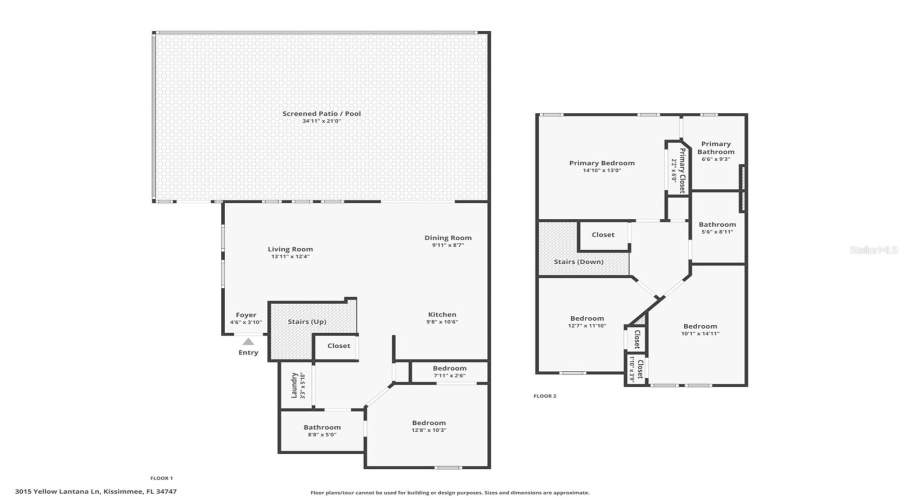 Kissimmee, Florida 34747, 4 Bedrooms Bedrooms, ,3 Bathroomsbathrooms,Residential,For Sale,Yellow Lantana,Mfrs5126724