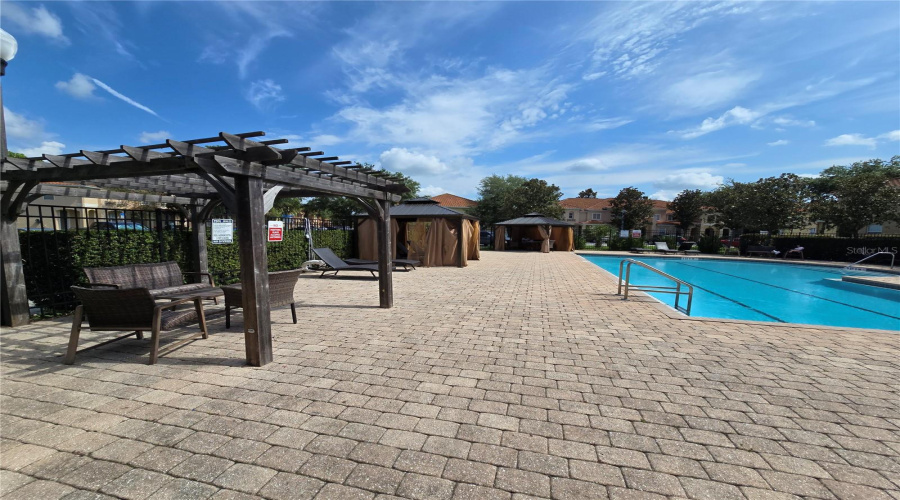 Pool area & Cabanas