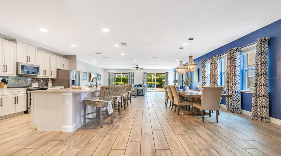 Large Open Concept Living And Dining