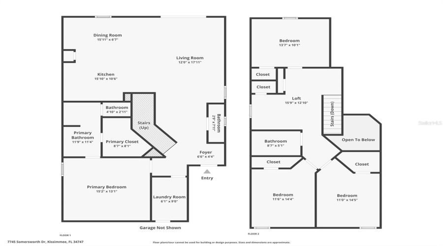 KISSIMMEE, Florida 34747, 4 Bedrooms Bedrooms, ,2 BathroomsBathrooms,Residential,For Sale,SOMERSWORTH,0,MFRO6308609