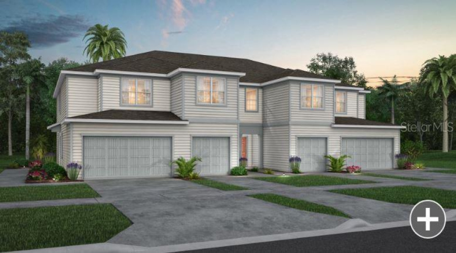 Exterior Design. Artistic Rendering For This New Construction Home. Pictures Are For Illustrative Purposes Only. Elevations, Colors And Options May Vary.