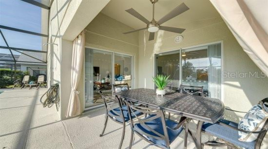 Lanai Area With Ceiling Fan