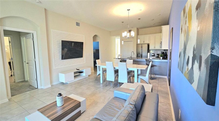 Living and dining room