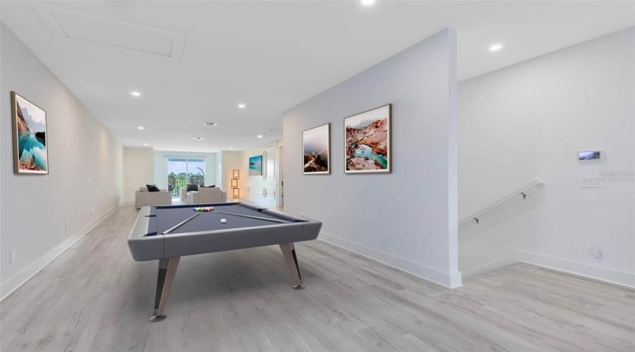 Virtually Staged to show possible games area