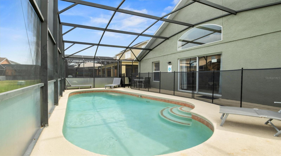 Another view of the pool area.