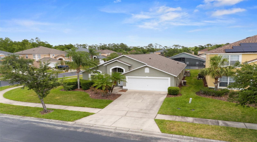 Overhead view of the home