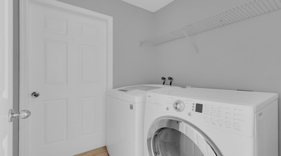 inside laundry room