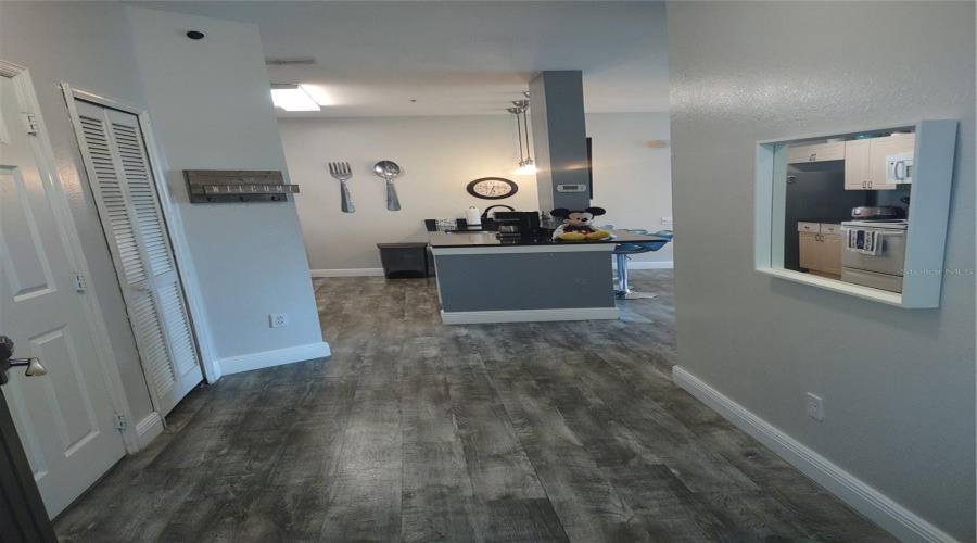 laundry closet to the left