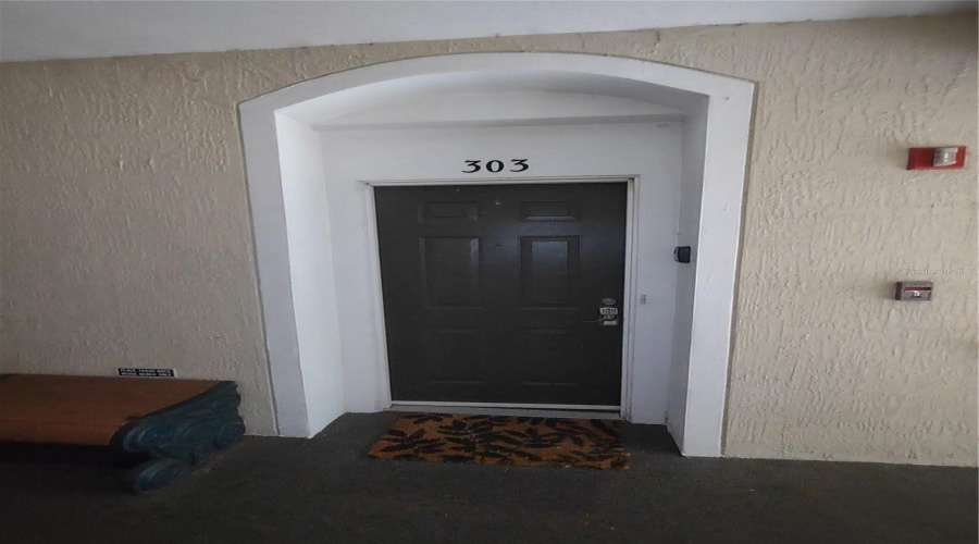 Front door of Condo Unit