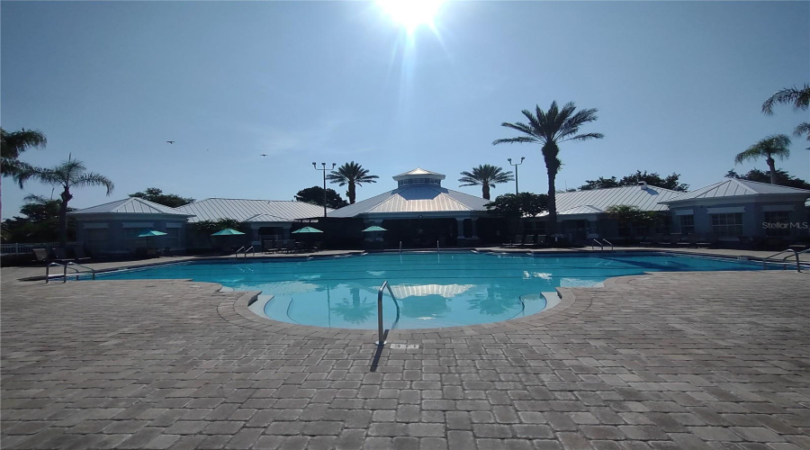 Resort pool and Jacuzzi