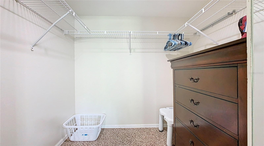 Large walk-in closet.