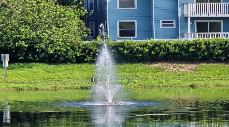 Pond water fountain