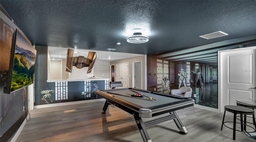 Pool Table-Large Tv