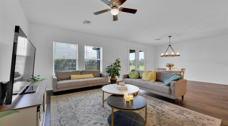 Living Room and Dining Room