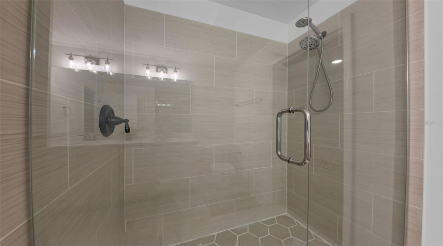 Upstairs - Primary Bathroom Walk-in Shower