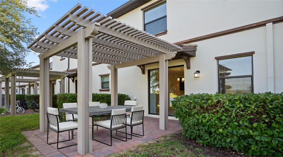 Virtually Staged Pergola