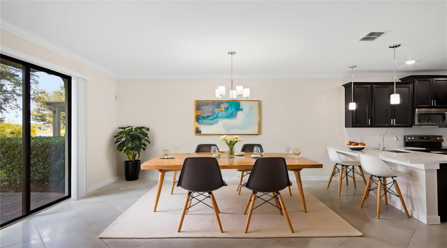Virtually Staged Dining Room