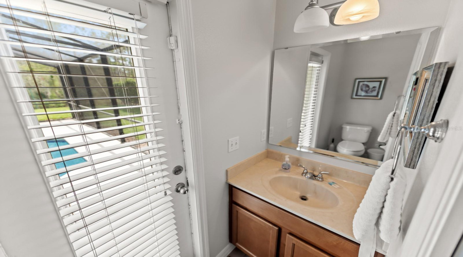 Downstair Primary Bathroom Is Split So You Can Close Off From The Primary Bedroom And Use As A Pool Bathroom