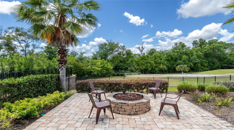 Fire Pit With Golf Views