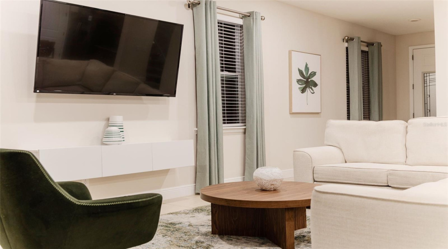 Living Room with updated furnishing