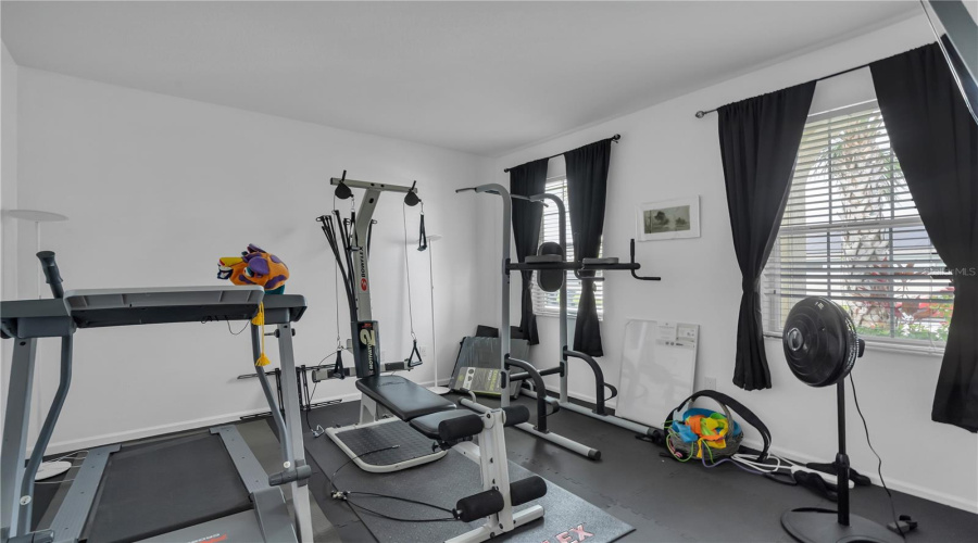 Front Bedroom workout area!