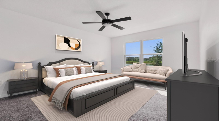 Primary Bedroom - Virtually Staged