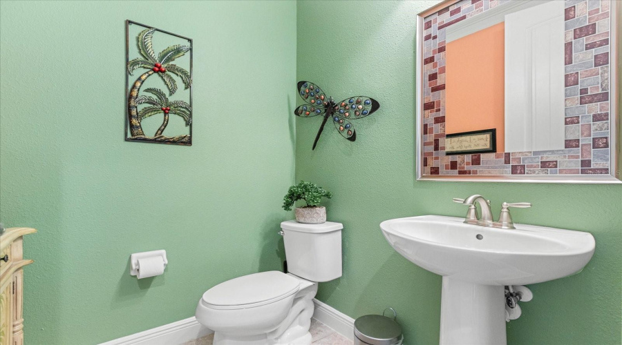 Half Bath adjacent to Living Area