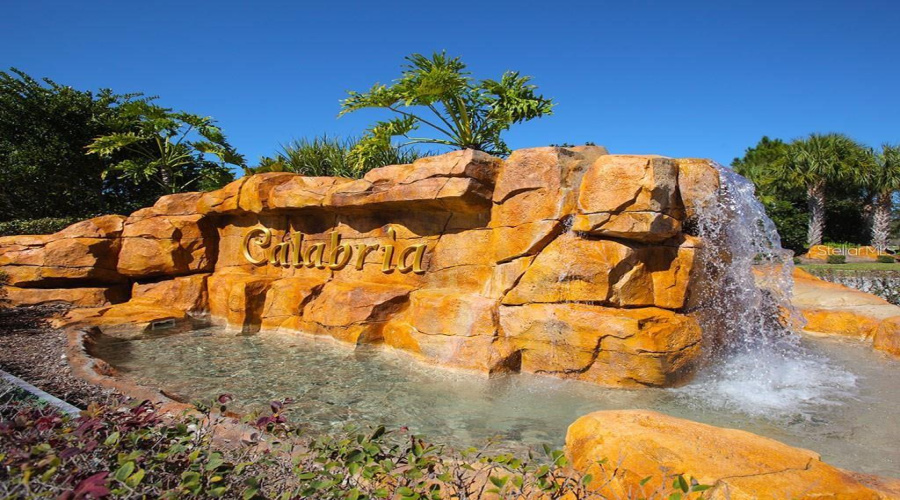 Waterfall Entrance To Subdivision