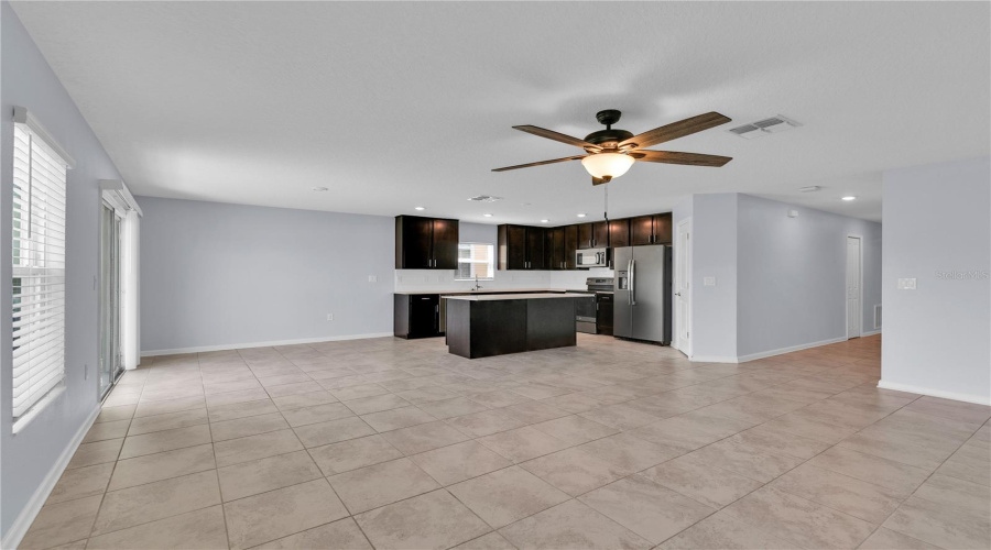 Open-concept living room