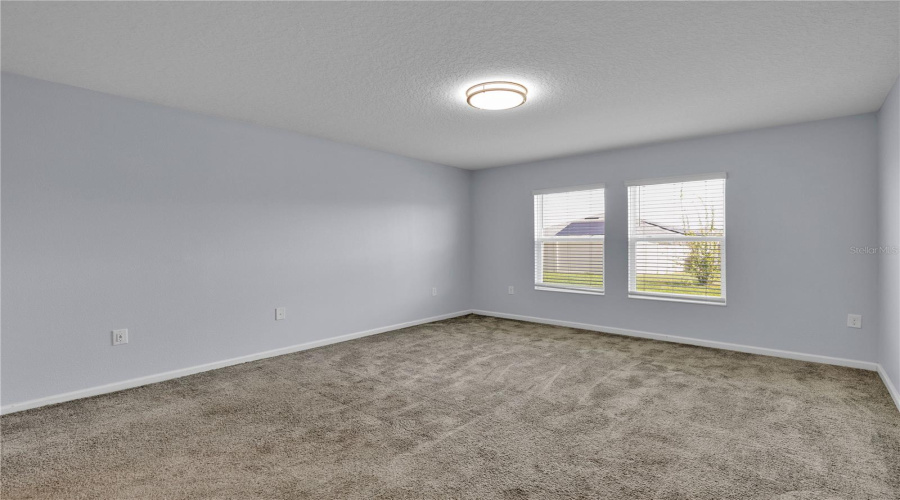 Spacious master suite