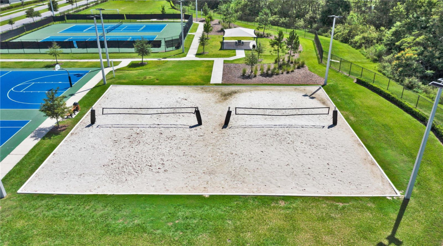 sand volleyball court