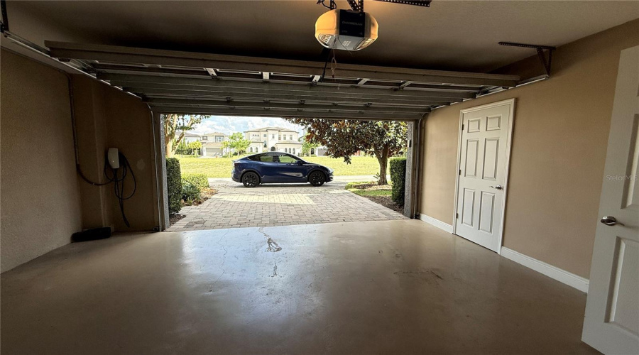 Garage  Tesla EV charger
