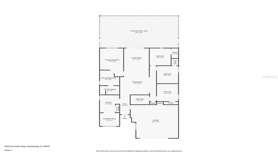 KISSIMMEE, Florida 34747, 4 Bedrooms Bedrooms, ,2 BathroomsBathrooms,Residential,For Sale,FAN PALM,MFRO6317015