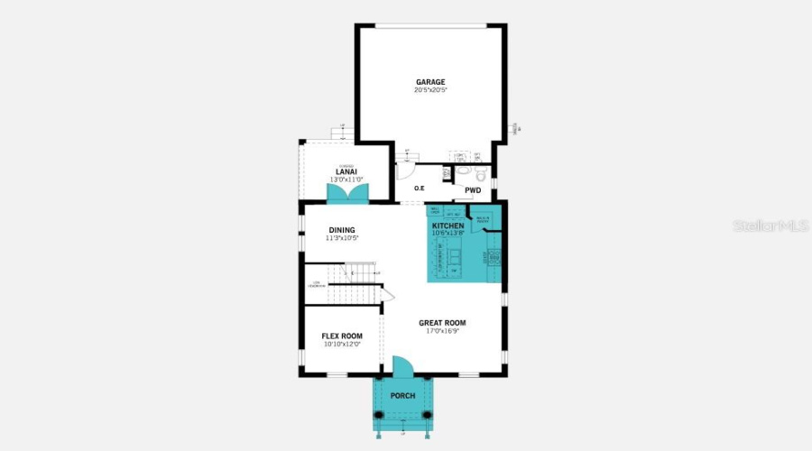 Hatteras Floorplan - First Floor