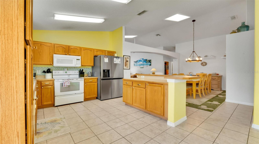 Larger than normal kitchen area