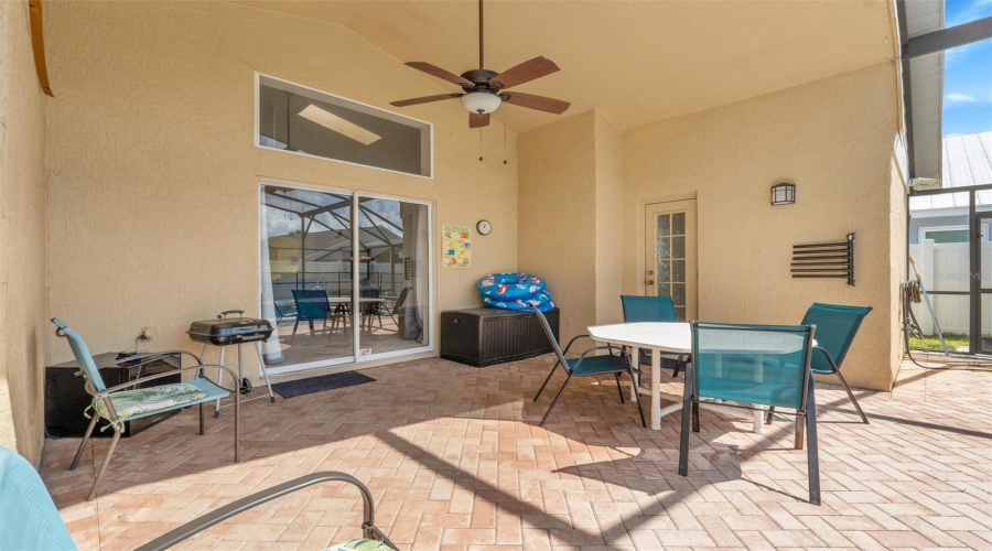 Covered Lanai by the pool to escape the sun