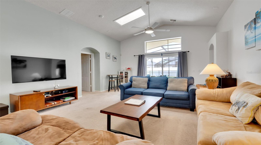 Skylights make it bright and cheery