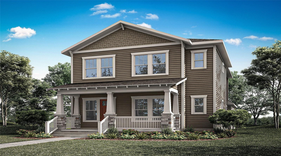 Architect\'s Rendering - Craftsman Elevation