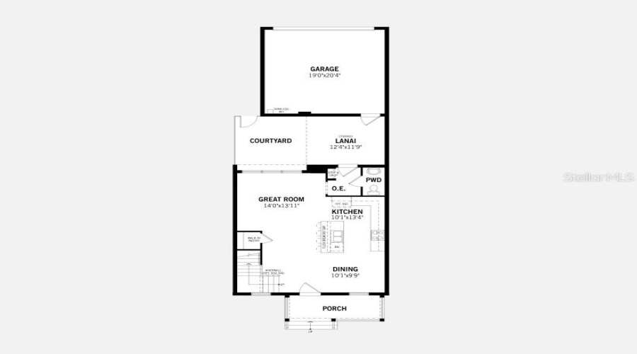 Aleutian Floorplan - First Floor