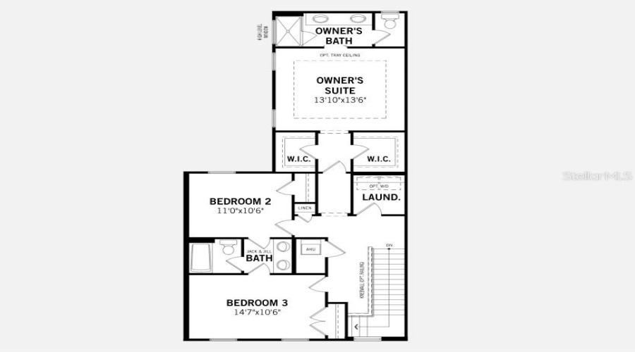 Amelia Floorplan - Second Floor