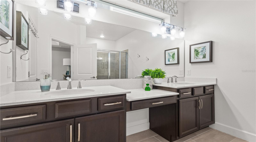 Primary Ensuite with Dual Sinks and Vanity