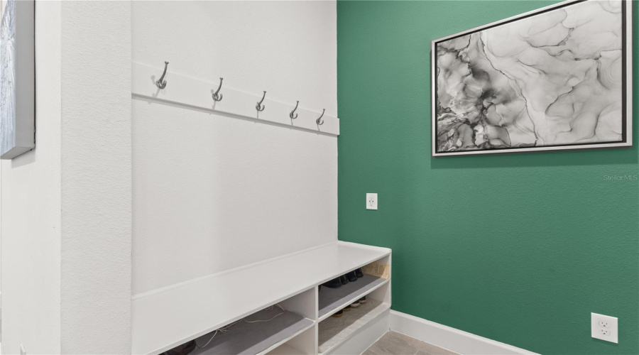 Enter Mudroom from Garage