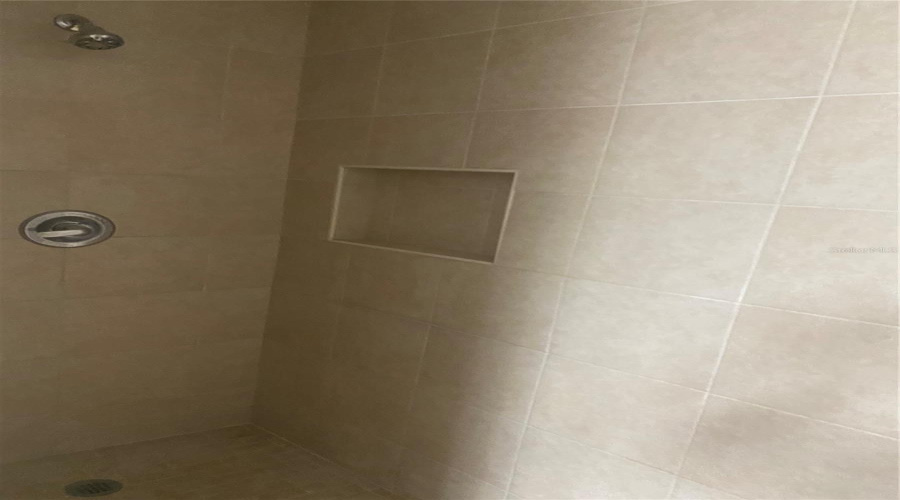 Primary Bathroom walk-in shower.