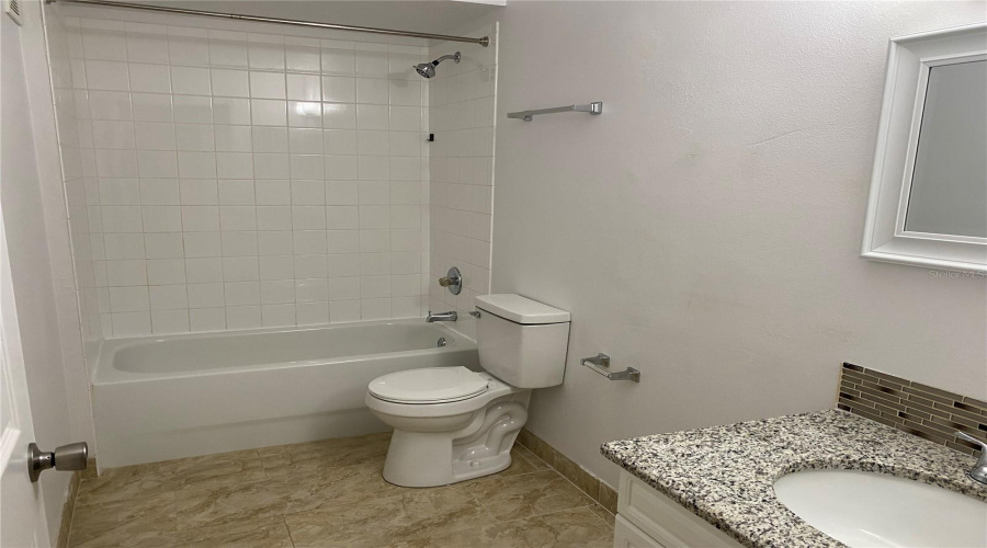 Lockout unit bathroom.