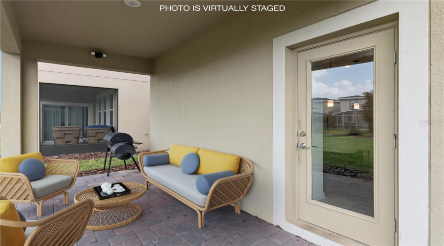Try this as a comfortable outdoor space - Photo is virtually staged.