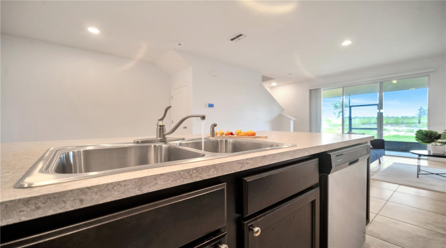 Large kitchen island