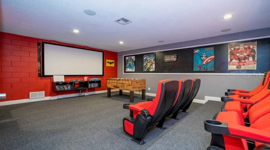 Home TheaterA/C, surround sound, and gaming setup.